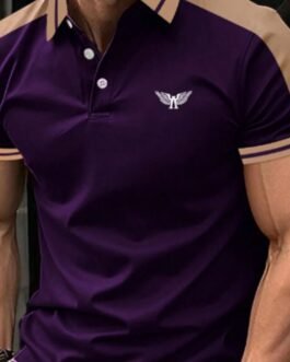 SHORT-SLEEVE POLO SHIRT WITH BIRD PRINT