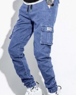 MEN’S WIDE WAIST JEANS WITH A MODERN DESIGN